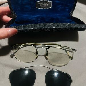 Oliver Peoples Eyeglasses with Clip-On Sunglasses